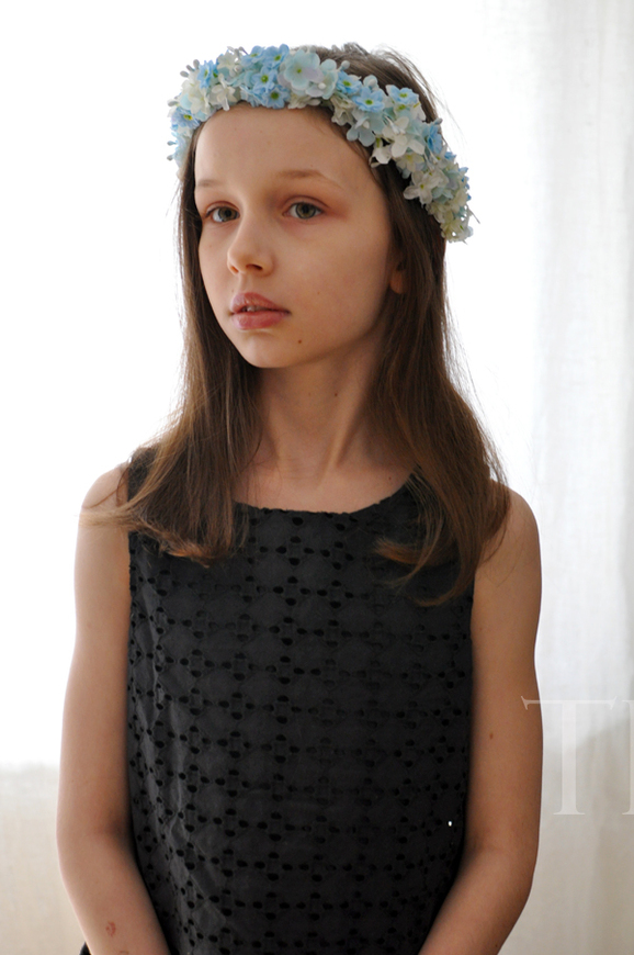 komunijny wianek na głowę Iga, rozmiar uniwersalny, dziecięcy