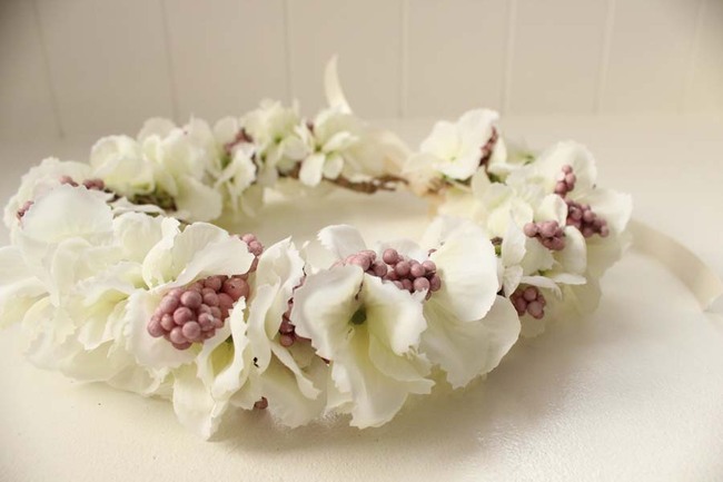 Isabelle komunijny kwiatowy wianek na głowę, rozmiar uniwersalny