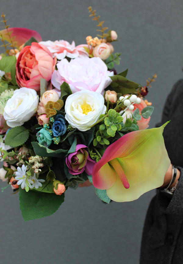 dekoracja nagrobna wiązanka Lenassa, wym.78x35x35cm