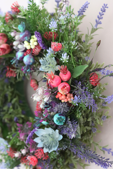 delikatny wiosenny wianek Wichrowe Wzgórza, śr.32cm