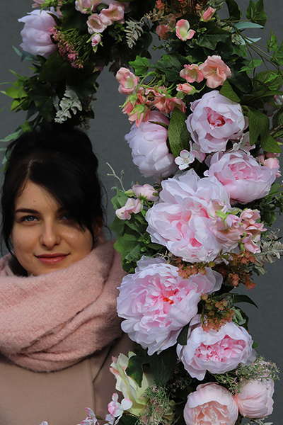 bajeczna girlanda ze sztucznych kwiatów, Le Desir, dł. 240cm 