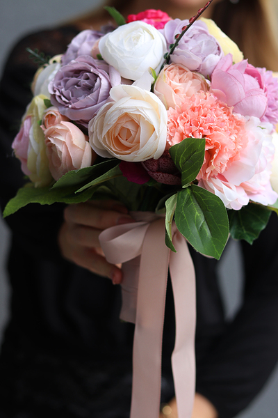 Bacciano 5, bukiet kwiatowy do ręki, dł.30cm