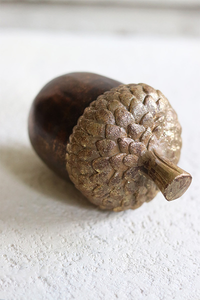 Acorn Yule, figurka dekoracyjna, Żołądź A, wym.12.5x7cm