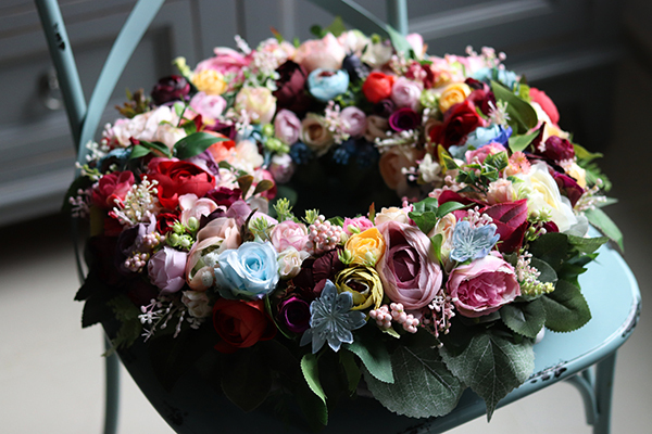 Krezja, bardzo efektowny wianek, śr.40cm