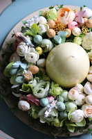 Easteria Bajkowa, wielkanocny stroik ze świecą, śr. 33cm