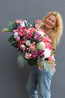 elegancka kompozycja nagrobna Laos Dellano, wym.108x65x52cm 