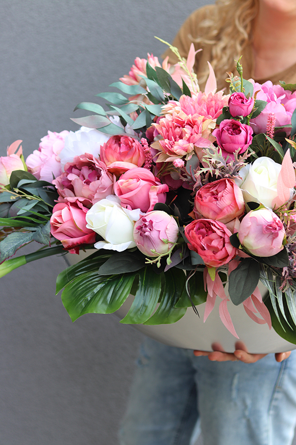 elegancka kompozycja nagrobna Laos Dellano, wym.108x65x52cm 