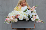 Joanna ogromna piękna kompozycja kwiatowa 80x48x45cm