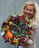 Jesienny wianek Jesienna Nostalgia 2, śr.36cm 