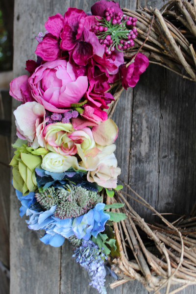 jesienny dekoracyjny wianek Kolory, śr.32cm