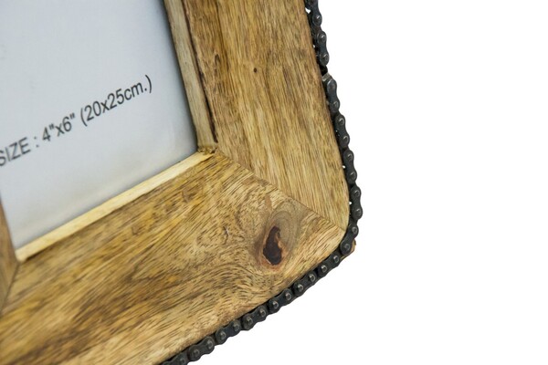 ramka na zdjęcie z drewna mangowego C 10x15cm