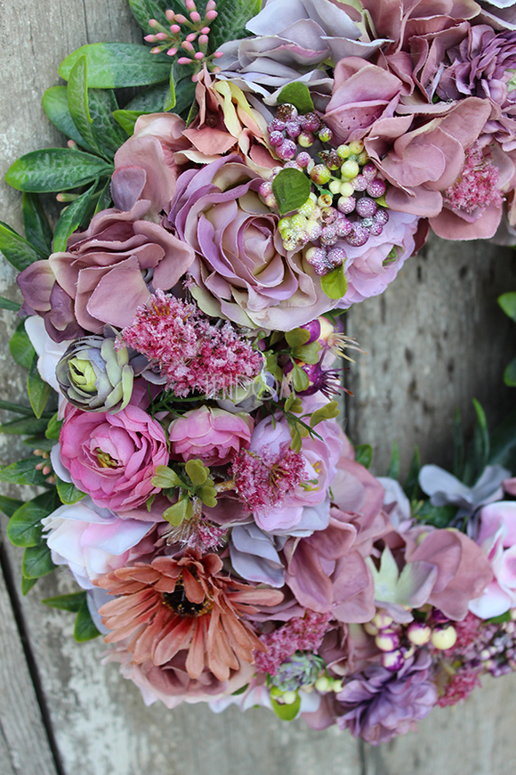 Bogactwo Natury, duży wianek na drzwi, śr.40cm