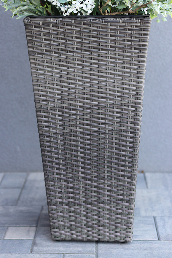 efektowna kompozycja ze sztucznych traw, Albertina Rattan Grande, wys.150cm