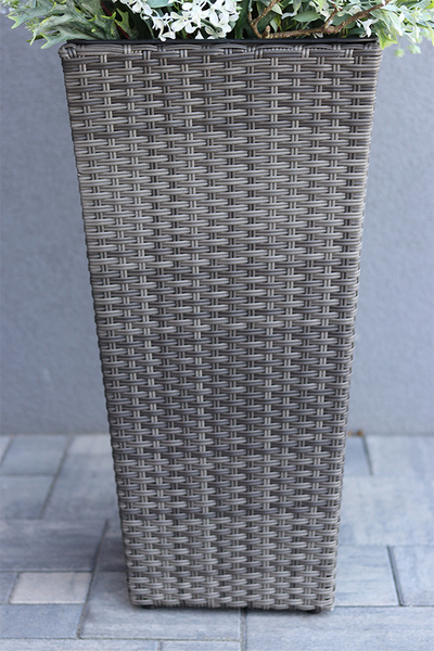 efektowna kompozycja ze sztucznych traw, Albertina Rattan Grande, wys.150cm