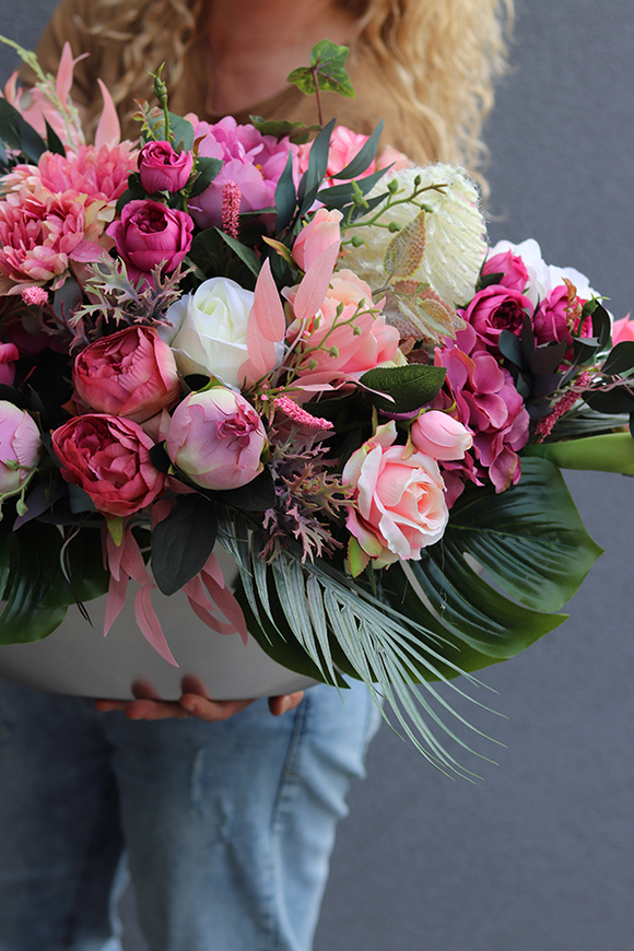 elegancka kompozycja nagrobna Laos Dellano, wym.108x65x52cm 