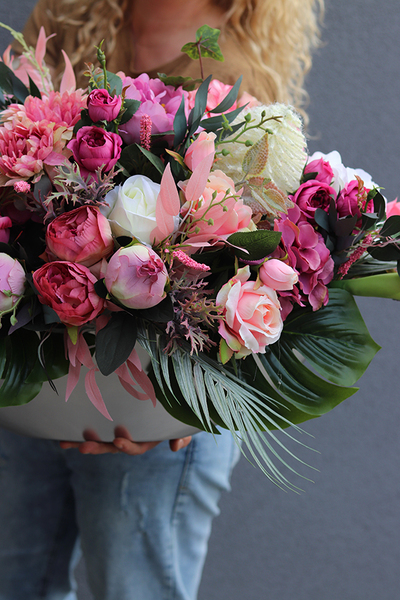 elegancka kompozycja nagrobna Laos Dellano, wym.108x65x52cm 