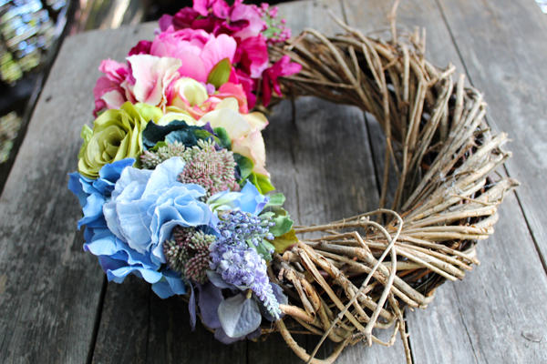 jesienny dekoracyjny wianek Kolory, śr.32cm