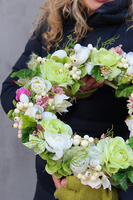 dekoracyjny wianek Wiosna, śr.40cm