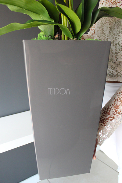 bardzo duży storczyk Emilie Grande Grey w minimalistycznej donicy, wys.120cm