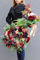 England Passion, wiązanka nagrobna na iglastym spodzie, śr.59cm