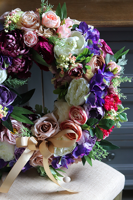 Renallo, przepiękny wianek na drzwi, śr.45cm