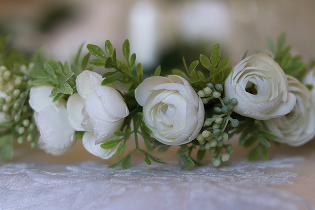 Celissa 3 komunijny kwiatowy wianek na głowę, rozmiar uniwersalny