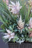 efektowna kompozycja ze sztucznych traw, Albertina Rattan Grande, wys.150cm