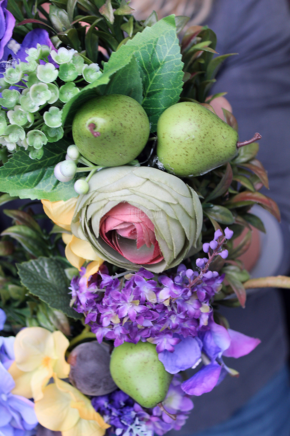 dekoracyjny wianek Owoce Jesienne 2, śr.32cm 