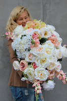 Joanna ogromna piękna kompozycja kwiatowa 80x48x45cm