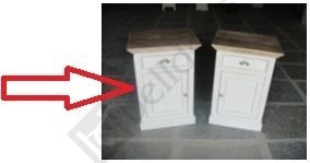 szafka nocna (lewa) Bristol White 50x40x70cm