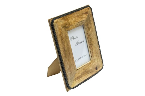 ramka na zdjęcie z drewna mangowego C, 13x18cm