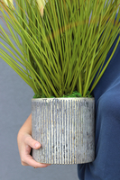 Benito, sztuczna trawa w oryginalnej donicy, wys.85cm