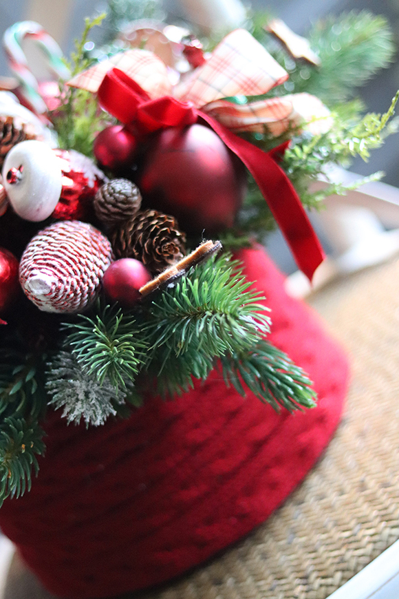 box świąteczny / stroik, Gwiazdka z Leonem, wys.32cm