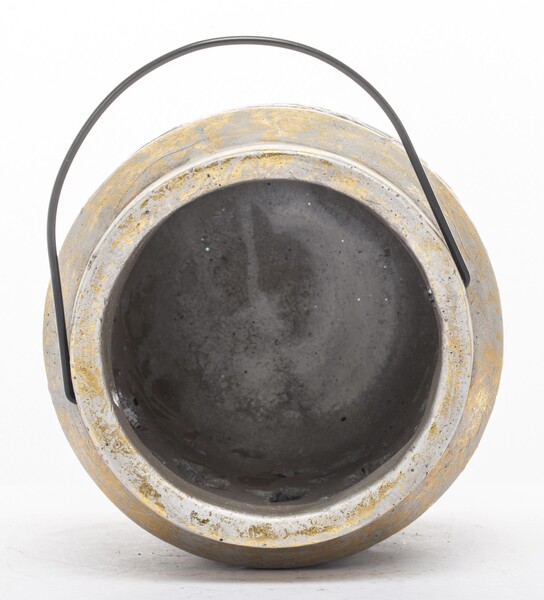 Aztec Gold C, ceramiczny ażurowy lampion, wym.27x15cm