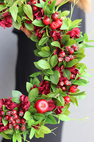 atrakcyjny kwiatowo - owocowy Ogrodowa Przyjemność 2, śr.44cm