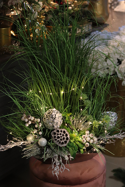 kompozycja zimowa z traw, Winter Laos, wys. 76cm