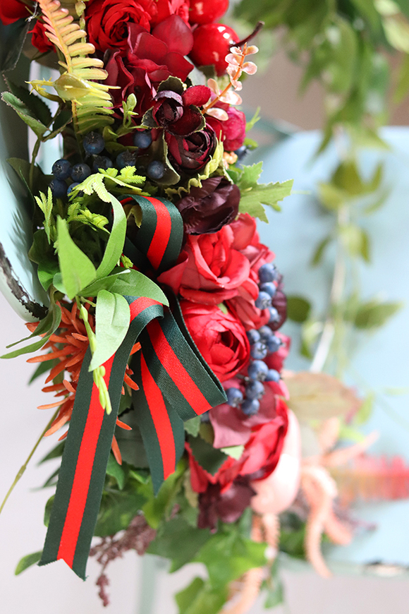 atrakcyjny wianek na obręczy, Subtelle Love, rozp.70cm 