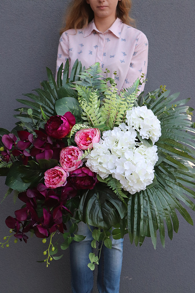 dekoracje nagrobne Martha, komplet, kompozycja + bukiet 