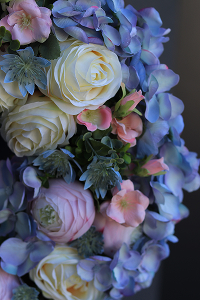 duży wiosenny wianek Seronida, śr.55cm 