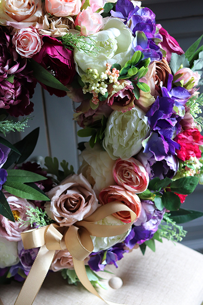 Renallo, przepiękny wianek na drzwi, śr.45cm