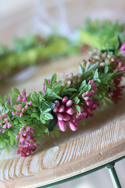 Geturro, komunijny kwiatowy wianek na głowę, rozmiar uniwersalny