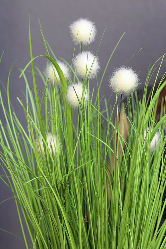 Michelo, sztuczna trawa z okrągłymi kwiatostanami, wys.68cm