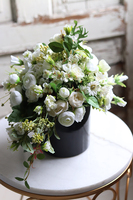 bogata kompozycja kwiatowa Norwegia Delonita,wys.33cm 