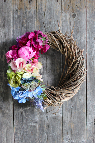 jesienny dekoracyjny wianek Kolory, śr.32cm