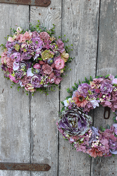 Bogactwo Natury piękny wianek na drzwi, śr.30cm 