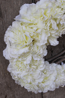 biały elegancki wianek na drzwi Amanda, śr.28cm 