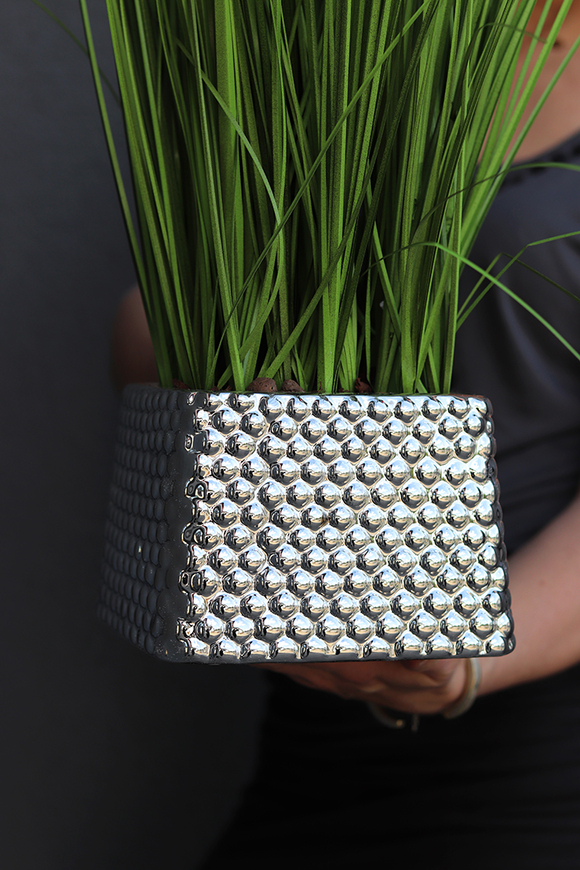 Michelo, sztuczna trawa z okrągłymi kwiatostanami, wys.68cm