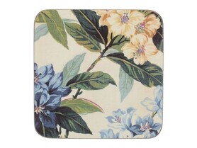 OD RĘKI Summer Floral, podkładki korkowe pod kubki, 6szt., wym.10.5x10.5cm