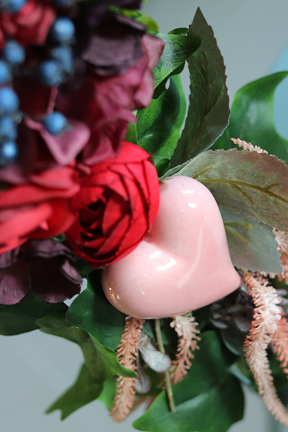 atrakcyjny wianek na obręczy, Subtelle Love, rozp.70cm 