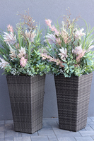 efektowna kompozycja ze sztucznych traw, Albertina Rattan Grande, wys.150cm